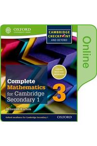 Complete Mathematics for Cambridge Lower Secondary Book 3