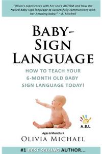 Baby Sign language Book.