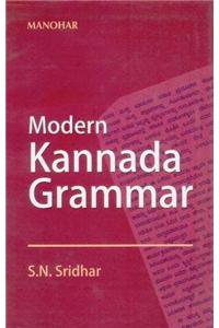 Modern Kannada Grammar