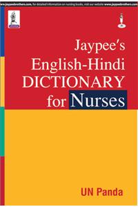 Jaypee'S English-Hindi Dictionary For Nurses