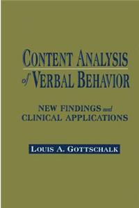 Content Analysis of Verbal Behavior