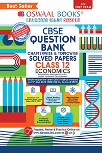 Oswaal CBSE Chapterwise & Topicwise Question Bank Class 12 Economics Book (For 2022-23 Exam)