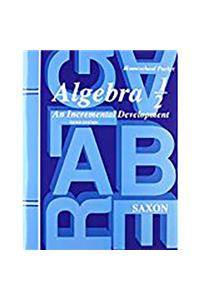 Saxon Algebra 1/2 Answer Key & Tests Third Edition