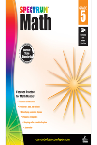 Spectrum Math Workbook, Grade 5