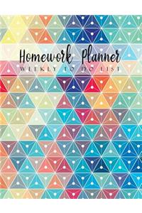 Homework Planner Weekly to Do List