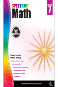 Spectrum Math Workbook, Grade 7