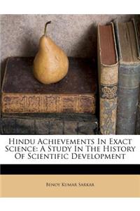 Hindu Achievements in Exact Science