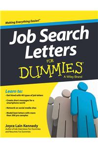 Job Search Letters For Dummies