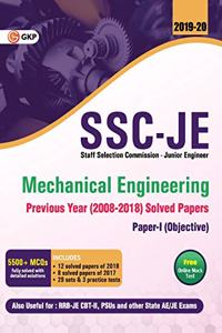 SSC JE Mechanical Engineering for Junior Engineers Previous Year Solved Papers (2008-18), 2018-19 for Paper I