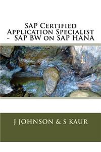 SAP Certified Application Specialist - SAP BW on SAP HANA