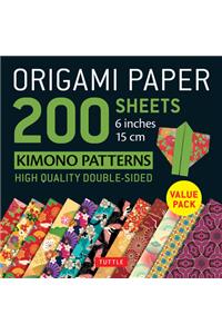 Origami Paper 200 Sheets Kimono Patterns 6 (15 CM)