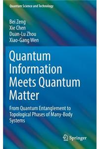 Quantum Information Meets Quantum Matter