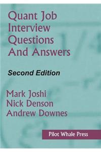 Quant Job Interview Questions and Answers (Second Edition)