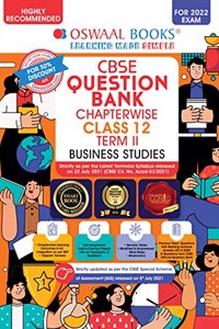 Oswaal CBSE Question Bank Chapterwise For Term 2, Class 12, Business Studies (For 2022 Exam)