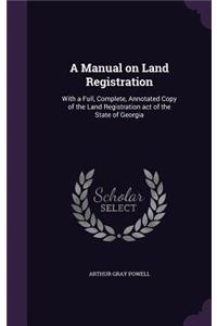 A Manual on Land Registration