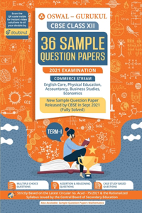 36 Sample Question Papers Commerce Stream : CBSE Class 12 for Term-I November 2021 Examination