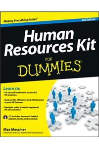 Human Resources Kit For Dummies, 3rd Edition