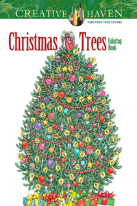 Creative Haven Christmas Trees Coloring Book