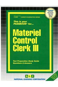 Materiel Control Clerk III