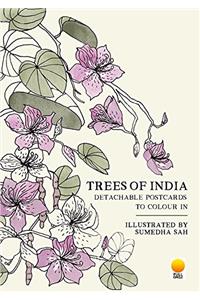 Trees of India: Detachable Postcards to Colour in