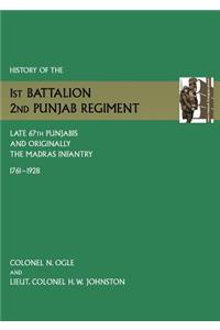 History of the 1st Battalion, 2nd Punjab Regiment Late, 67th Punjabis, and Originally, 7th Madras Infantry 1761-1928