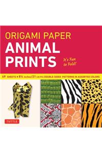 Origami Paper - Animal Prints - 8 1/4 - 49 Sheets