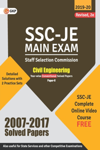 SSC 2020 : Junior Engineer - Civil Engineering Paper II - Conventional Solved Papers (2007-2017) 