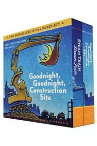 Goodnight, Goodnight, Construction Site and Steam Train, Dream Train Board Books Boxed Set (Board Books for Babies, Preschool Books, Picture Books for Toddlers)