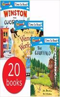 Time to Read Series collection of 20 Books Set (Julia Donaldson, Chris Riddell, Tim Hopgood, Emma Carlisle, and others)