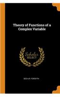 Theory of Functions of a Complex Variable