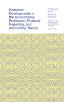 Historical Developments in the Accountancy Profession, Financial Reporting, and Accounting Theory