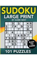 Sudoku Large Print 101 Puzzles Easy to Hard