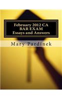 February 2012 CA BAR EXAM for Attorneys