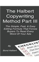 The Halbert Copywriting Method Part III