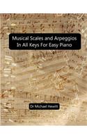 Musical Scales and Arpeggios in All Keys for Easy Piano