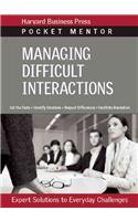 Managing Difficult Interactions