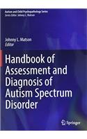 Handbook of Assessment and Diagnosis of Autism Spectrum Disorder