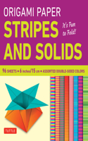 Origami Paper - Stripes and Solids 6 - 96 Sheets