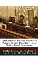 International Finance Discussion Papers