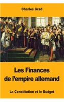 Les Finances de l'empire allemand