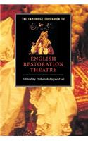 The Cambridge Companion to English Restoration Theatre