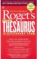 New American Roget's College Thesaurus in Dictionary Form (Revised & Updated)