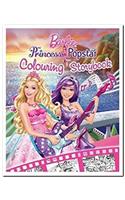 Barbie: The Princess & the Popstar Colouring Storybook