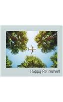 Happy Retirement Guest Book ( Landscape Hardcover )