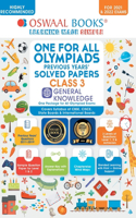 One for All Olympiad Previous Years Solved Papers, Class-3 General Knowledge Book (For 2022 Exam)