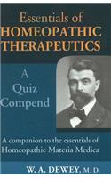 Essentials of Homoeopathic Therapeutics