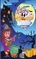 Happy Halloween Coloring Book For Kids