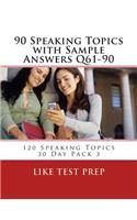 90 Speaking Topics with Sample Answers Q61-90