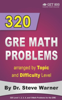 320 GRE Math Problems arranged by Topic and Difficulty Level