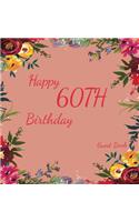 Happy 60th Birthday Guest Book (Hardcover)